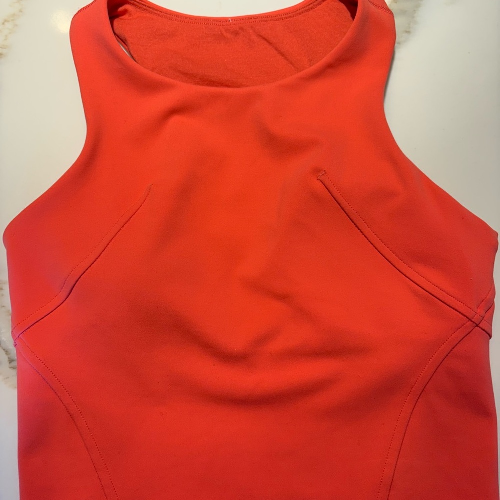 Pink racer back workout top